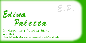 edina paletta business card